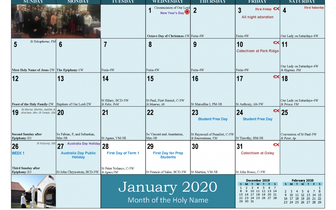 Term Dates 2020